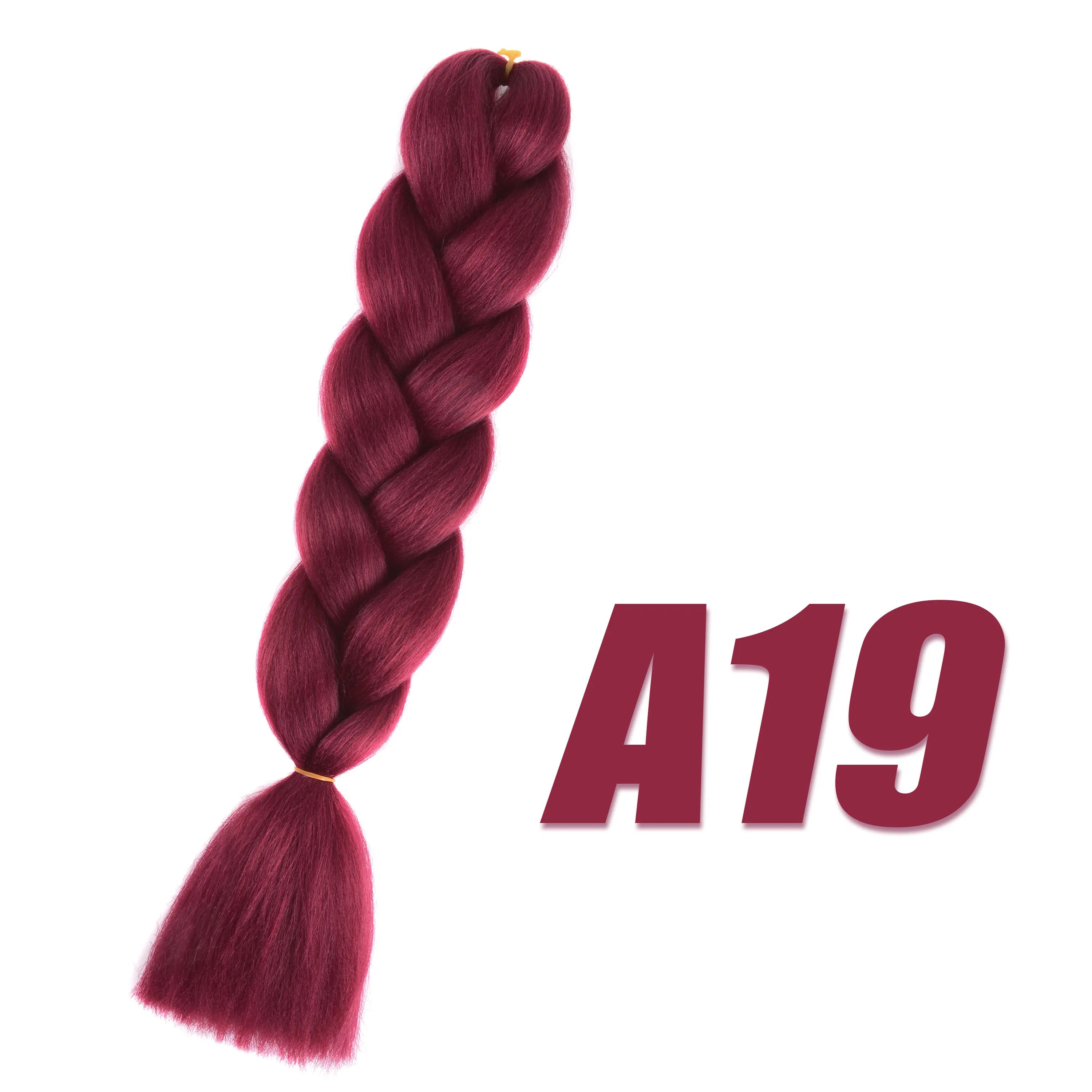 Purple Braiding Hair Pre Stretched Synthetic Kanekalon Crochet Hair Jumbo Braids Extensions Hair Accessories For Girls Braids