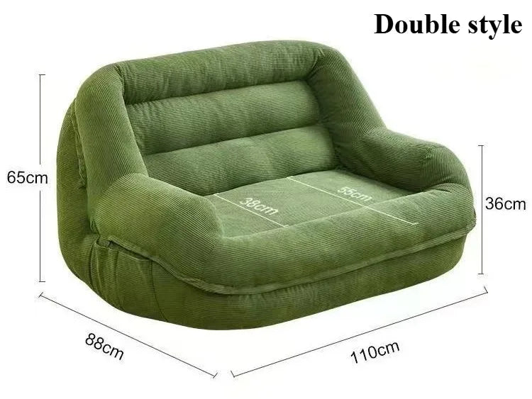 Portable Lazy Sofa Living Room Cheap Single Sofas Adult Tatami Chaise Lounge Relaxing 1-person Sofa Modern Tiny Home Furniture