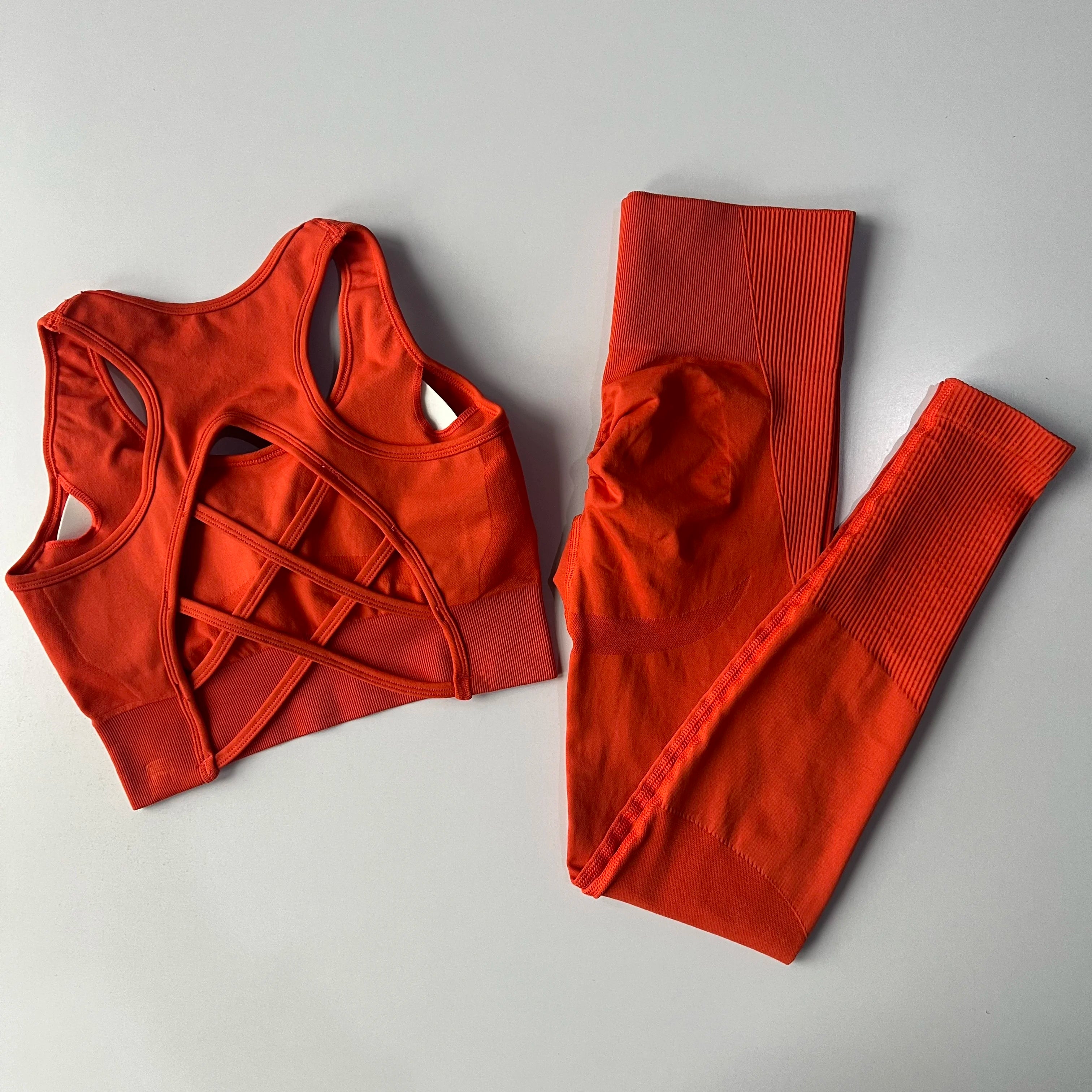 Peach Butt Lift Quick Dry Yoga Suit Set Fitness Pants High Waisted Leggings with Sports Bras Peach Butt Lift Lift Fitness Set