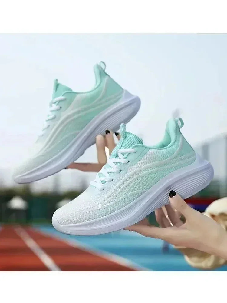 2025 Women’s Casual Mesh Running Shoes — Anti-Slip, Breathable, Elastic Slip-On | Summer Fashion & Couple Style
