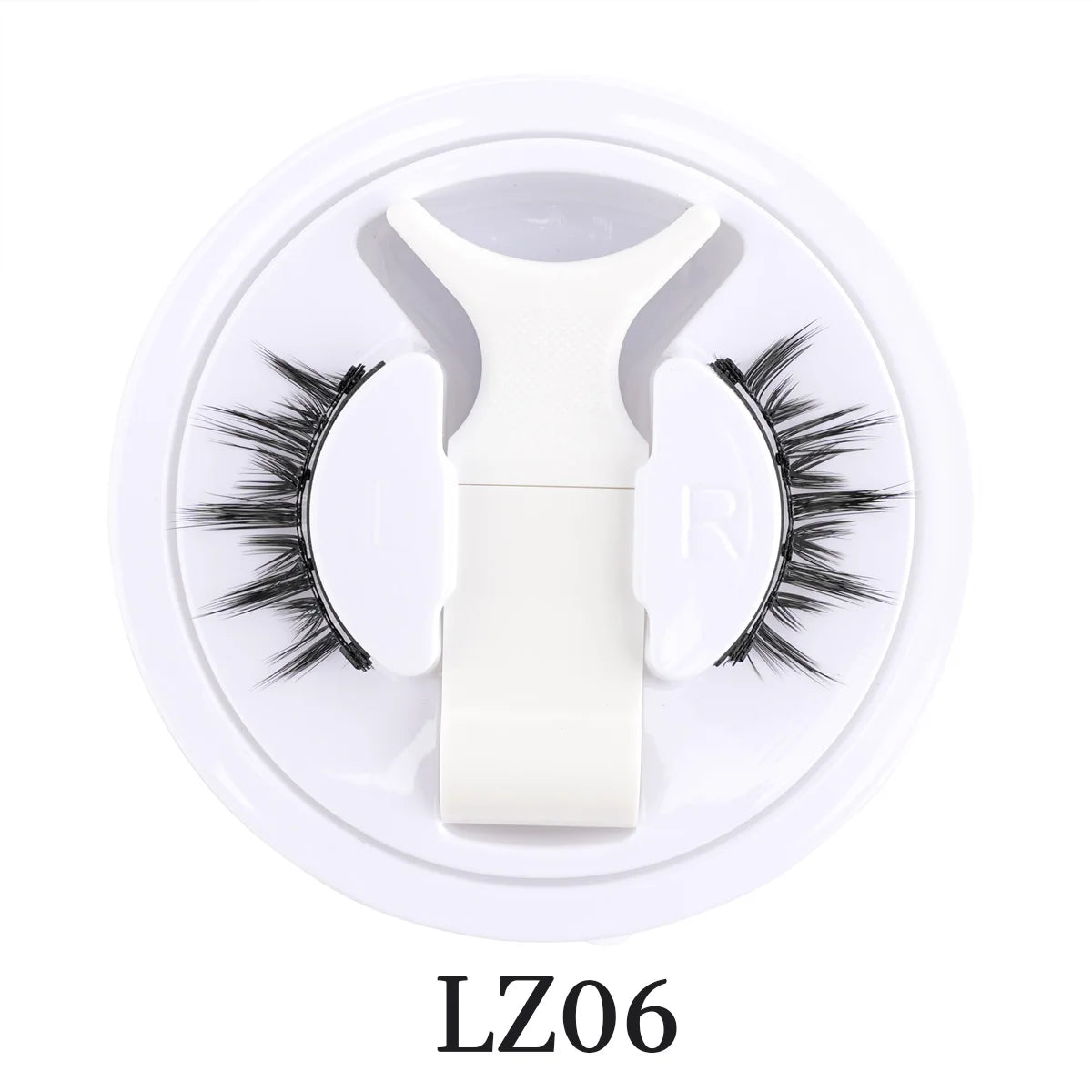 SHIDISHANGPIN 3D Magnetic False Eyelashes — Reusable, Glue-Free, Natural Long & Fluffy Look (1 Pair + Curler)