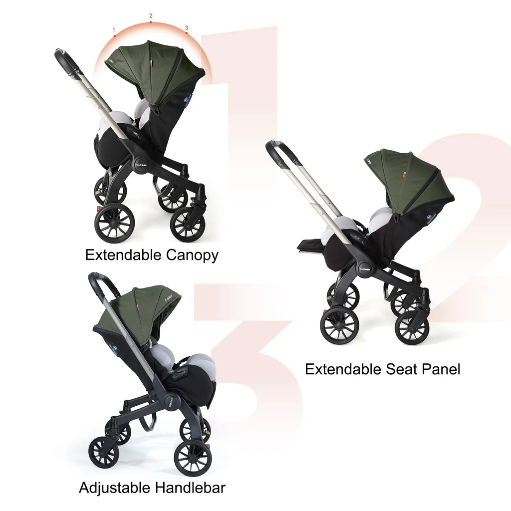 Foldable baby stroller, lightweight newborn stroller, Outdoor handcart, adjustable backrest, Festival gifts