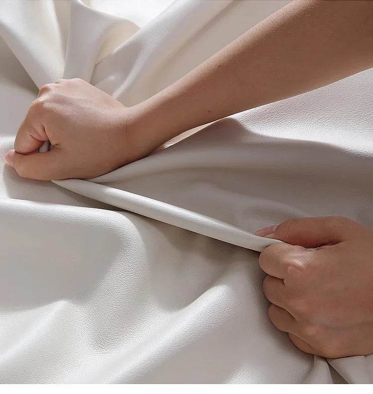 Furniture sofa Italian light luxury leather sofa small apartment living room home high-end designer straight row