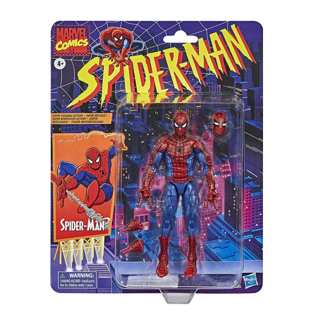 Marvel Legends Classic Spider-Web Spider-Man 6" Action Figure Collectible