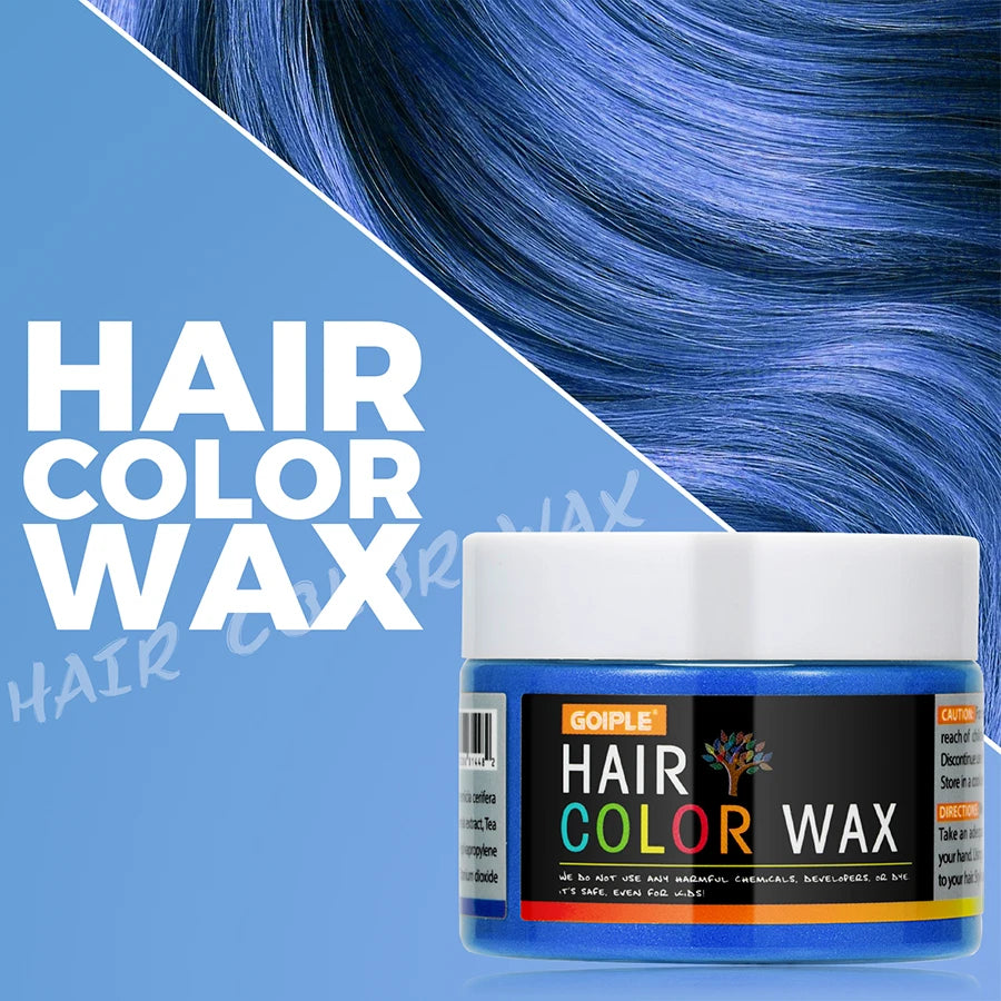 Valentine's Day Hair Color Wax for Men & Women Hair Clay Fashion One-Time Temporary Styling Dye Cream Easy Wash Hair Beard Color
