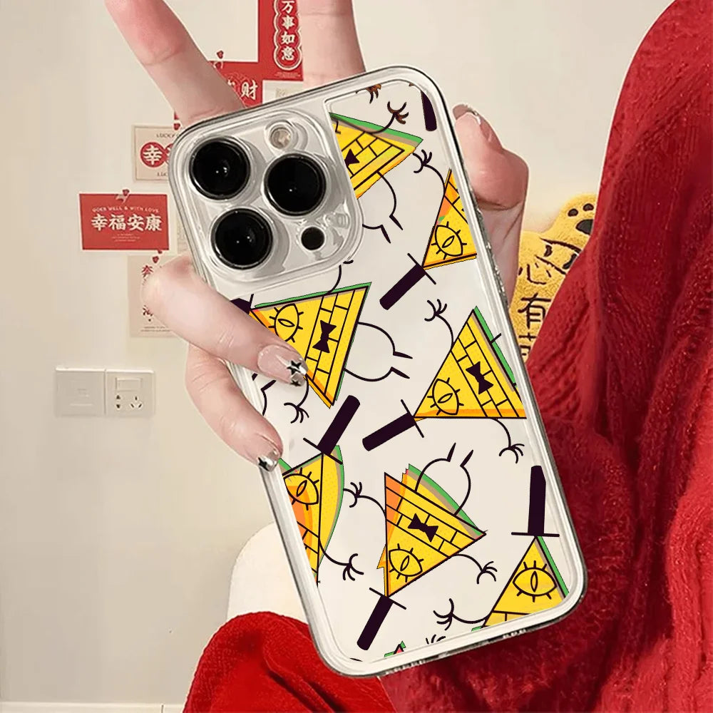 Cartoons Anime Phone Case FUNDA For IPhone 12 11 13 14 15 16 17MINI Max Pro Plus Shockproof Soft G-gravity F-falls Bill Cipher