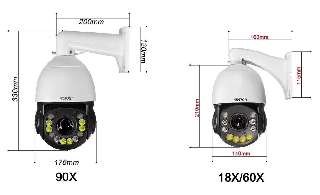 Full Color Metal Auto Tracking Cruise 8MP 4K 30fps Real-time 60X Optical Zoom 360° PTZ Speed Dome Surveillance POE IP Camera