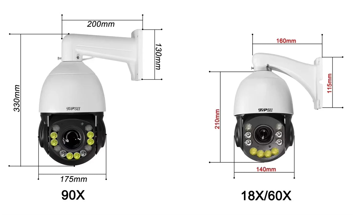 Full Color Metal Auto Tracking Cruise 8MP 4K 30fps Real-time 60X Optical Zoom 360° PTZ Speed Dome Surveillance POE IP Camera