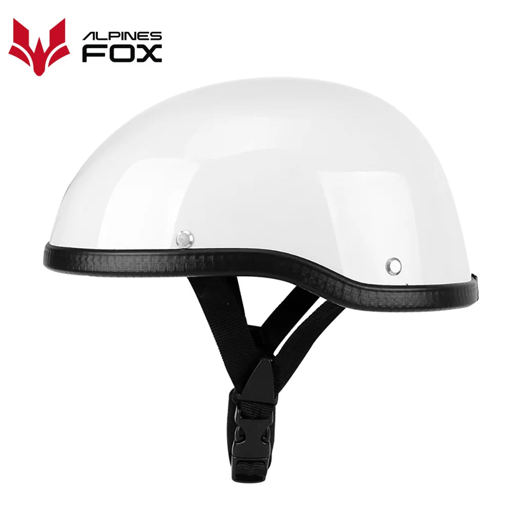 Retro Motorcycle Half Helmet ABS+Cotton Plastic Cap Summer Half Face Unisex Helmet Motorbike Ridder Universal DOT Certified