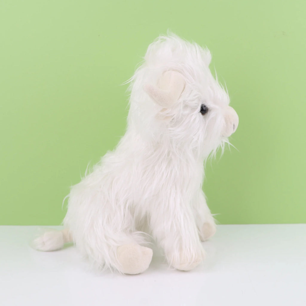 Highland Cow Plush Cushion — Soft Cotton Stuffed Toy, 29 cm, CE-Certified (Model 21333)