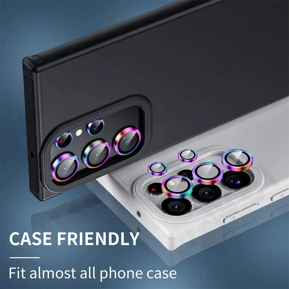 Camera Lens Protetor For Samsung S25 S24 ultra S24 S23 S22 ultra Case Tempered Glass Film Titanium Alloy Ring Phone Accessories