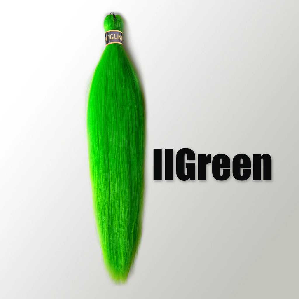 Wigundle Pre-Stretched Braiding Hair — EZ Crochet Yaki Straight (Flame-Retardant Kanekalon)