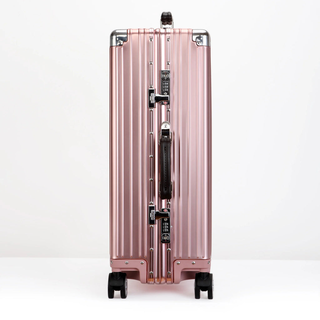 All Aluminum-magnesium Alloy Travel Suitcase High Quality Rolling Luggage 20/24/26/29'' Retro Trolley Case Bag Carry-On Boarding