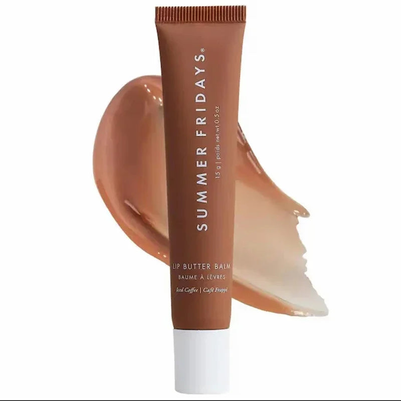 Summer Fridays Lip Balm Gloss — Moisturizing Mirror-Shine Lip Oil (Vanilla • Pink Sugar • Coffee Cake • Clear)