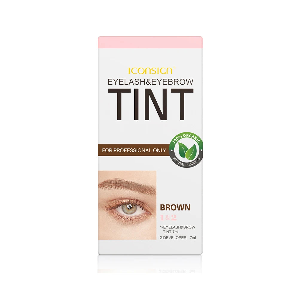 ICONSIGN Eyelash Eyebrow Dye Tint Kit Mascara Lift Tinting Tattoo Eyes Makeup Tools Keep 60 To 80 Days