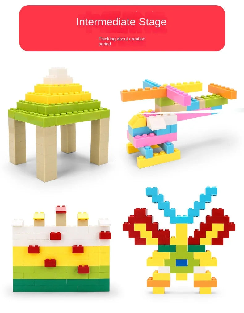 125/250g DIY Building Blocks Bulk Lot Pack Sorte Thick Bricks Block Plate Toys Small Particles Bulk Fit Legoeds Gift for Kids