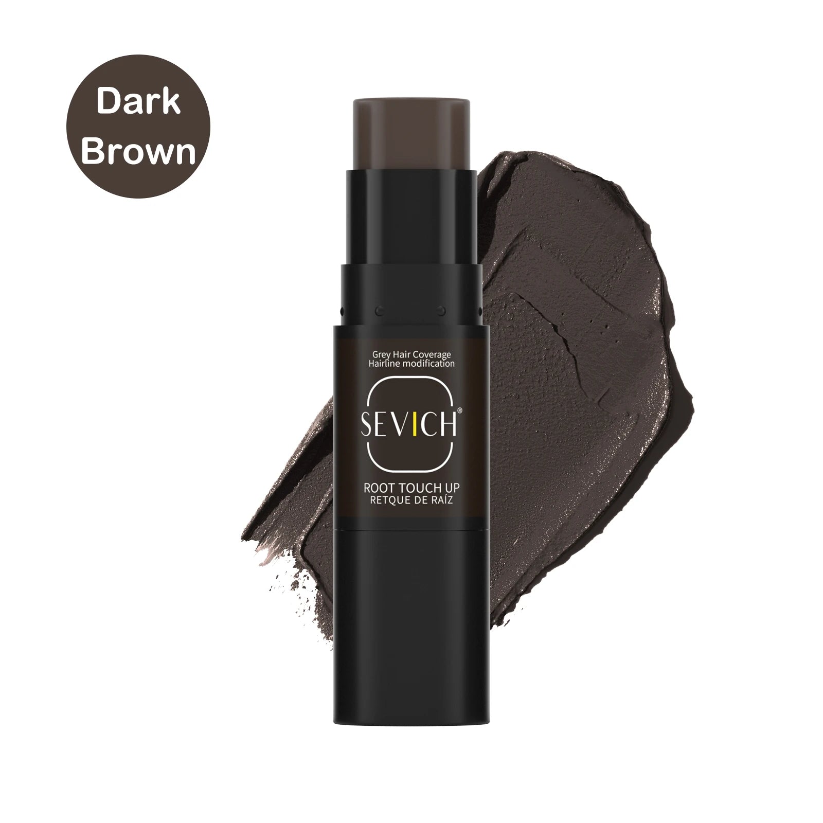 One-Time Hair Dye Pen with Brush Waterproof Hair Touch Up Stick Quick Coverage for White & Gray Long Lasting Temporary Concealer