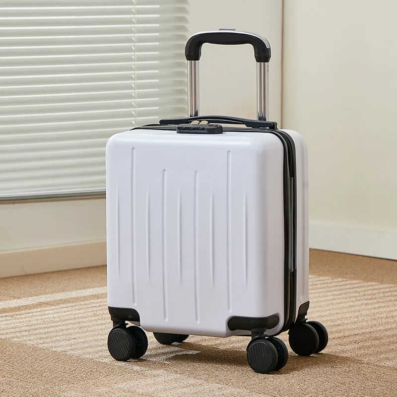14-Inch Luggage Fashion Trolley Suitcase Spinner Wholesale Petite Valise Travel Small Suitcase ABS Carry-On Mini Boarding Case