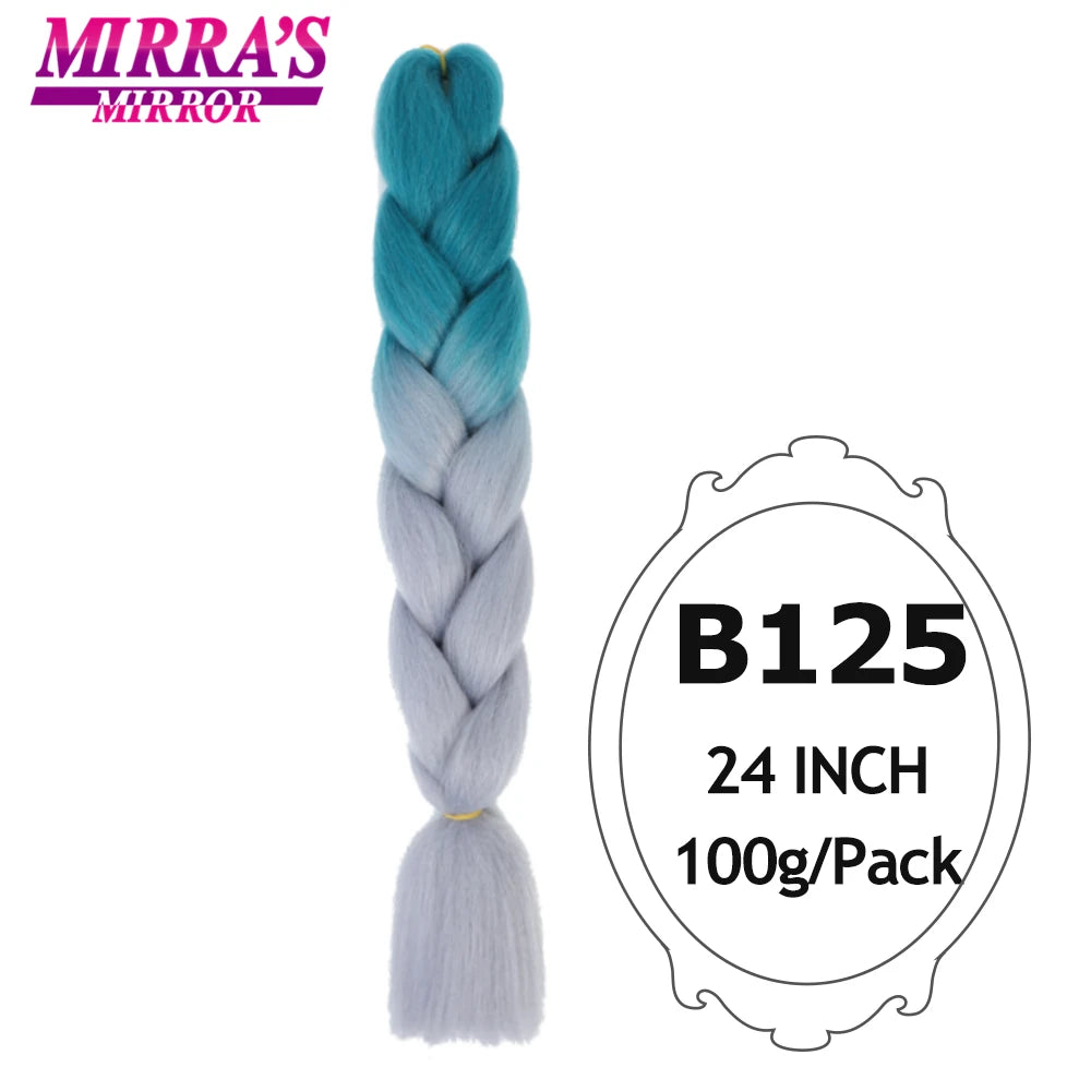 Colorful Jumbo Braiding Hair Extensions For Box Braids Synthetic Hair for Afro Braids Ombre Jumbo Braid Hair DIY Crochet Braid