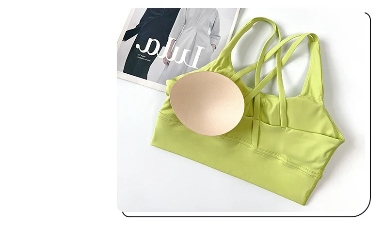 ZOCI 2-Piece Naked-Feel Yoga Set — Strappy Sports Bra & High-Waist Shorts for Women