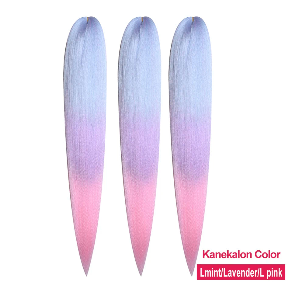 MISS ROLA Synthetic Kanekalon Hair 3 PCS  Jumbo Braids 22 Inches 60g Yaki Straight Hair Extension Pre Stretched Wholesale