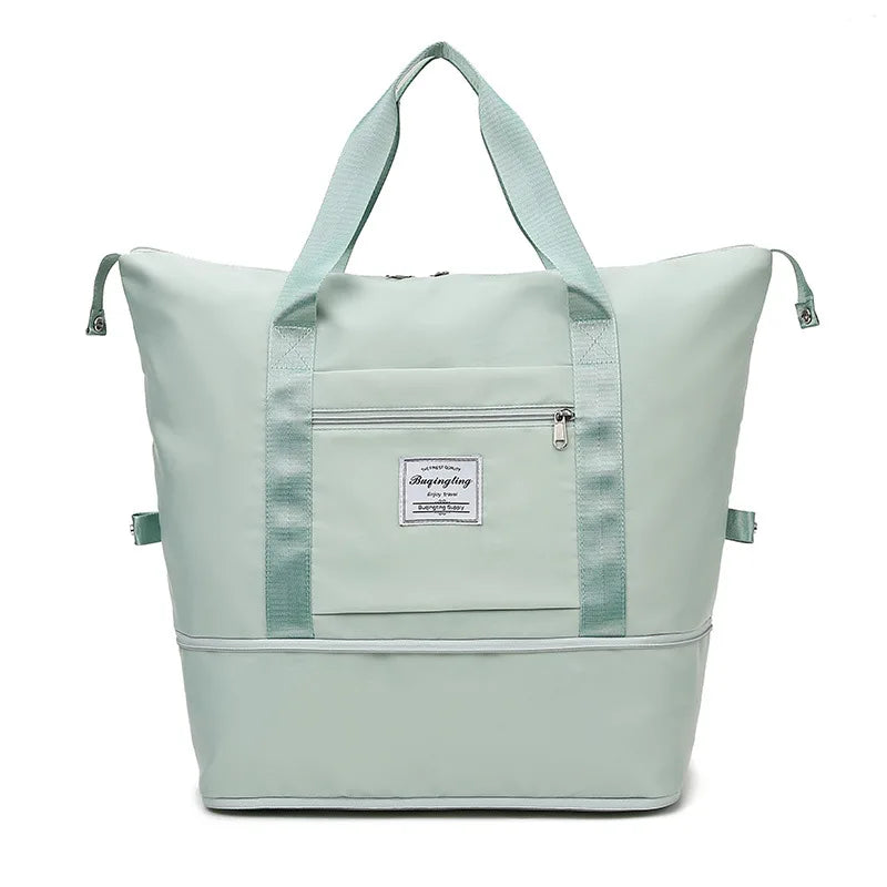 Large Capacity Expanding Double back Travel Bags Luggage Organizer Bag Handbag Waterproof Foldable Travel Clothes Storage Bag