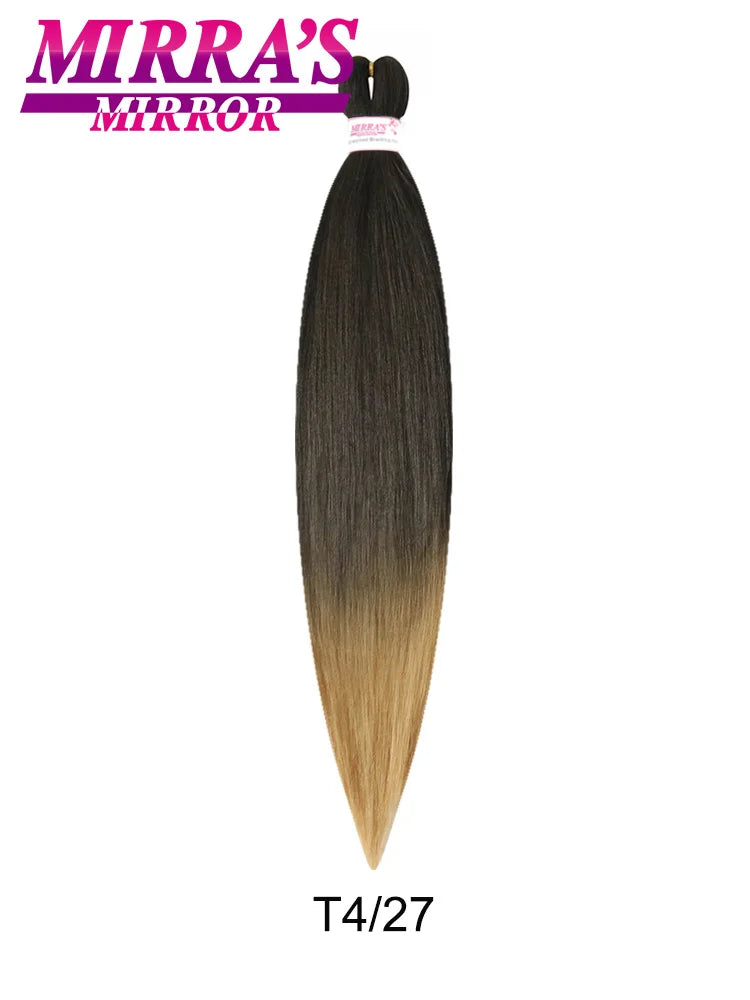 Synthetic Pre Stretched Braiding Hair Easy To Make Senegalese Box Braid Natural Soft Hair Bundles Blue Red Yellow Pink Braids