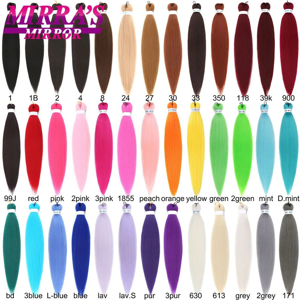 Purple Braiding Hair Extensions Pre Stretched Soft Yaki Synthetic Jumbo Braids DIY Ponytail Braid Pink Grey Orange Red Blue Hair