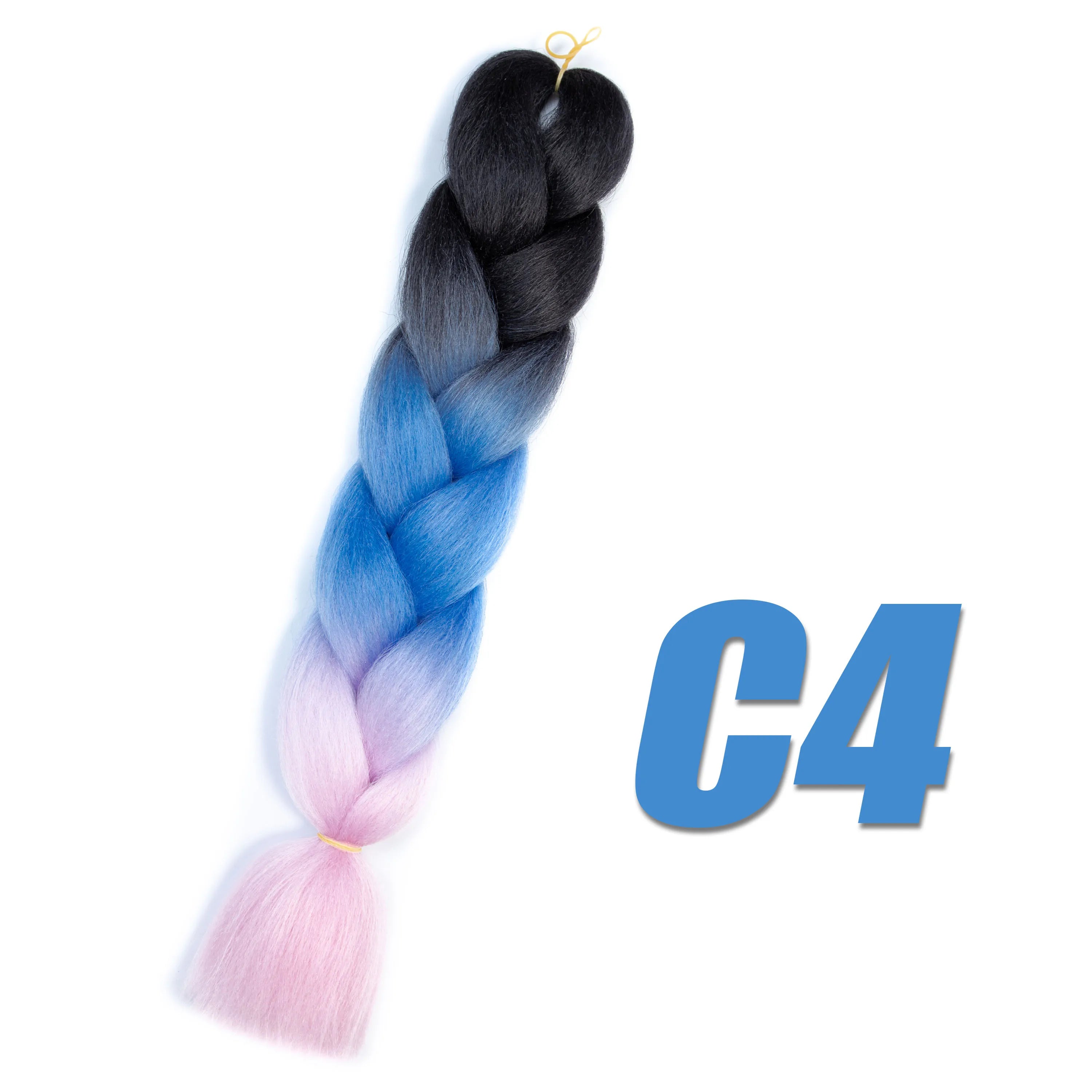 Synthetic Kanekalon Crochet Hair Braiding Hair Pre Stretched Curly Jumbo Braids Extensions Hair Accessories For Girls Braids