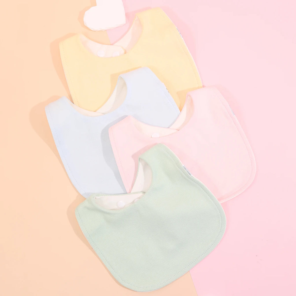 4pcs Cotton Soft Baby Adjustable Bibs Infant Bib Newborn Burp Cloths Bandana Scarf for Kids Boy Girls Feeding Saliva Towel