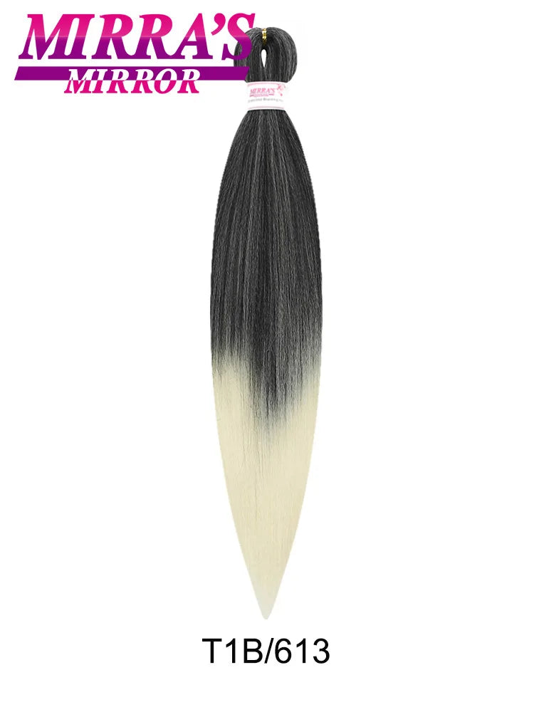 Synthetic Pre Stretched Braiding Hair Easy To Make Senegalese Box Braid Natural Soft Hair Bundles Blue Red Yellow Pink Braids