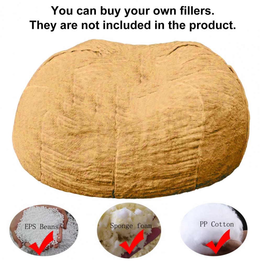 2022 New Bean Bag Sofa Bed Pouf No Filling Stuffed Giant Beanbag Relax Lounge Chair Tatami Futon Floor Seat Furniture