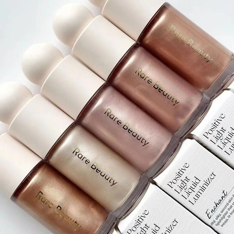 Rare Beauty Positive Light Liquid Contour Luminizer Highlight Contouring Liquid Blush Makeup Face Shimmer Shine Lipstick Makeup