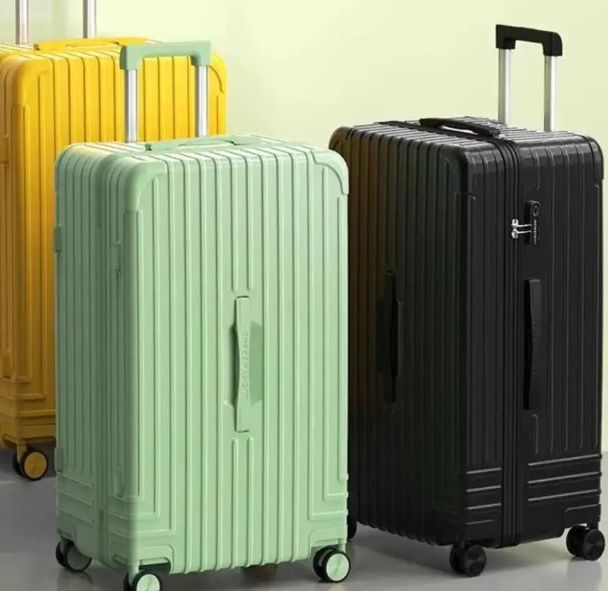 31"33" Polycarbonate Trolley Case Check In Large Trunk Luggage Bag Cabin Suitcase With Wheels