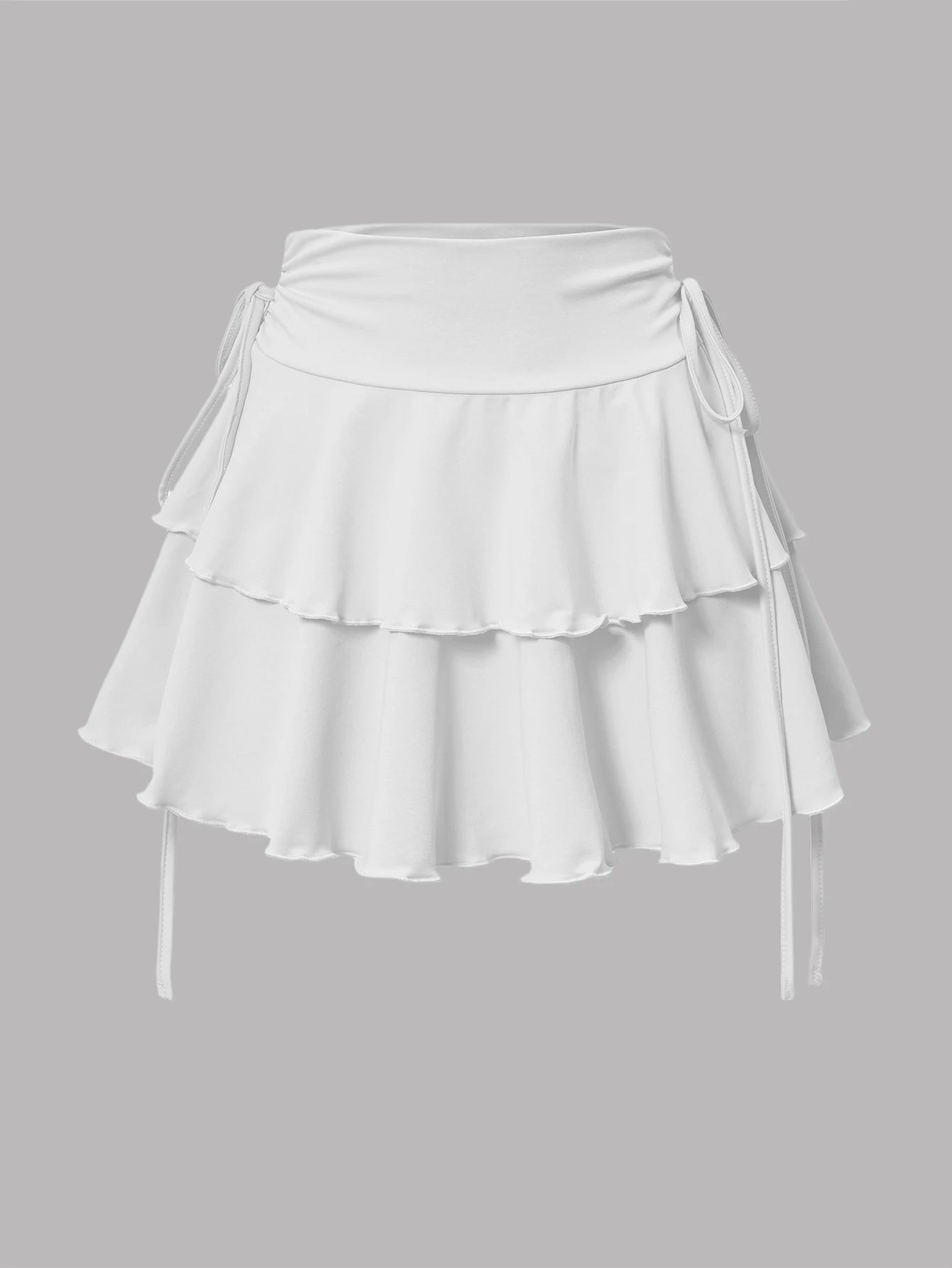 2025 New Solid Color Skirt Women Summer Fashion Outdoor Versatile High Waist Slim Fit Elastic Waist Short Skirt Goods In Stock