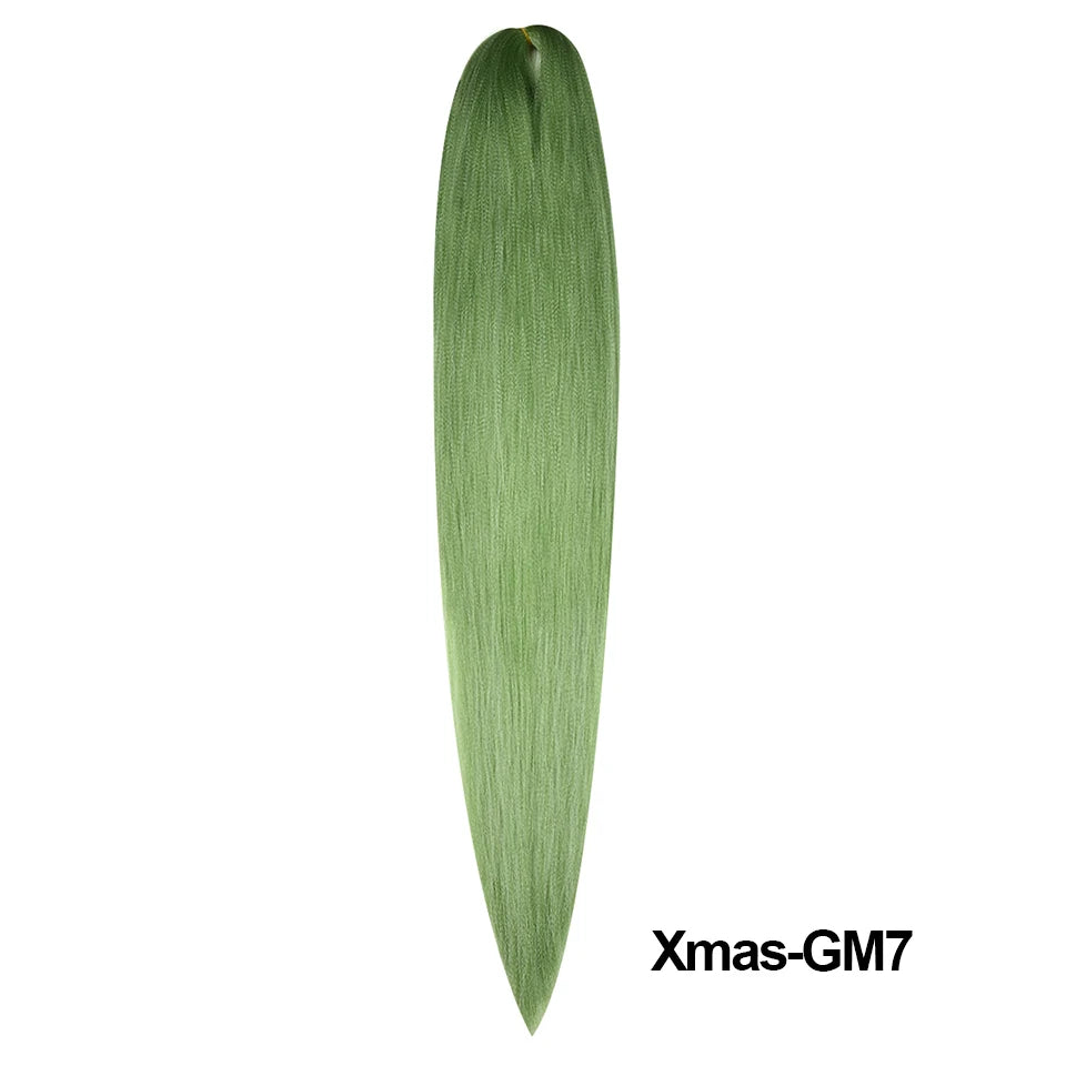 Miss Rola Synthetic New Christmas Colors Kanekalon HairJumbo Braid Yaki Straight Hair Extension Twist Braid Bulk Wholesale