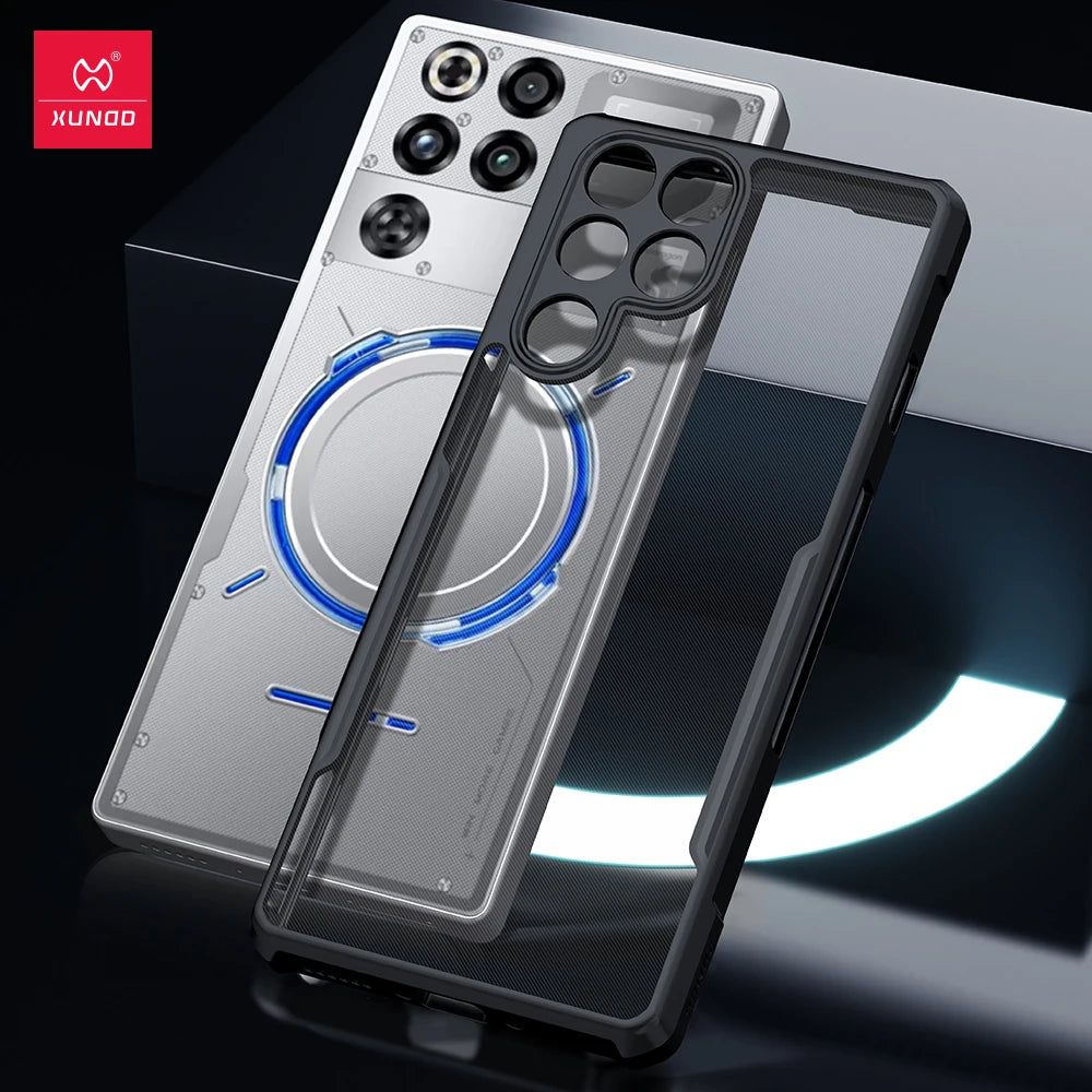 Xundd For Nubia Red Magic 11 Pro RedMagic 11 Pro Plus Case,Airbag Shockproof Shell,Camera Protection,Back Stripe Clear Cover