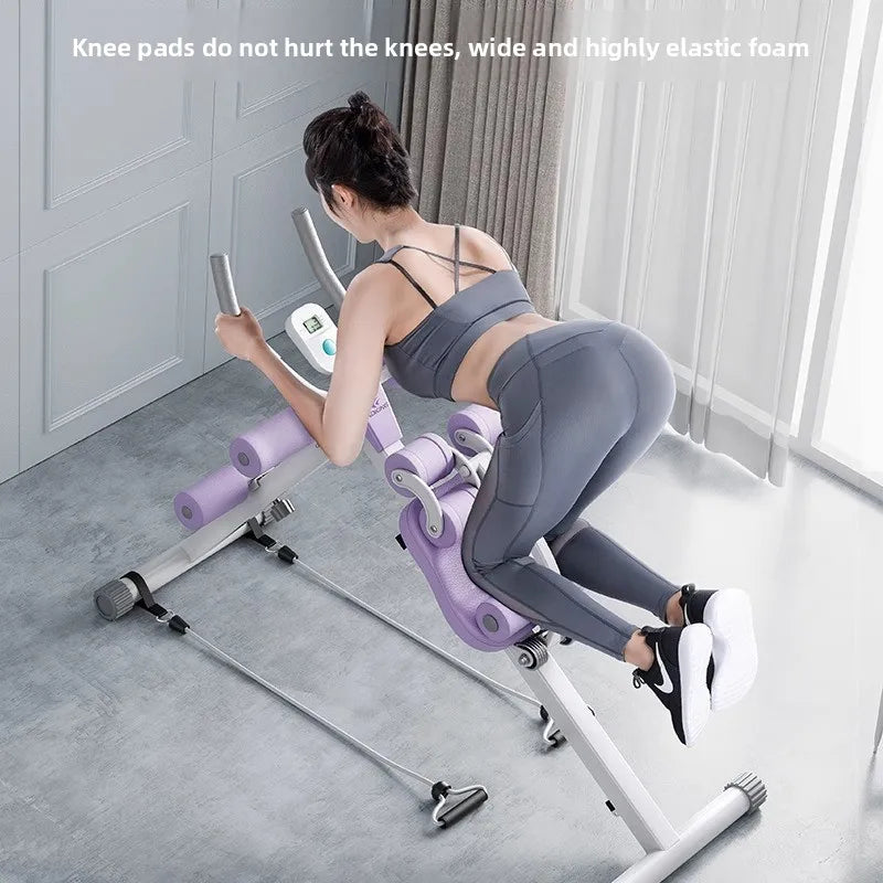 Fitness Body Shaping Machine Multifunctional Home Gym  Abdominal Waist Trainer Knee-Friendly Sliding Rail for Core & Leg Workout