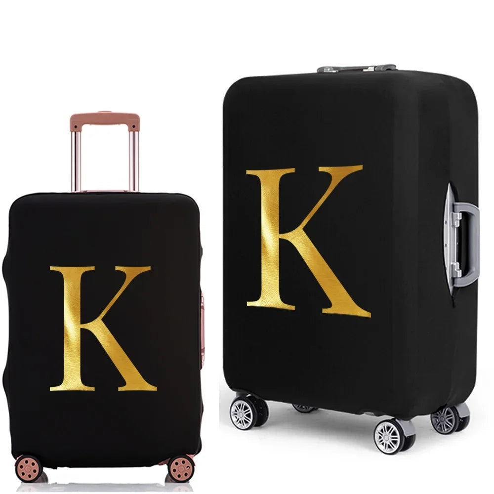 Letter Print Luggage Cover Thicker Suitcase Protective Case Trunk Case Apply Elastic Dust Case for 18" To 32" Travel Accessories