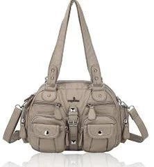 Angel kiss Women Handbags Satchel Top-handle Handbag PU Shoulder Bag Dumpling Pack Give Gifts Shoulder Bags Phone Money Pack