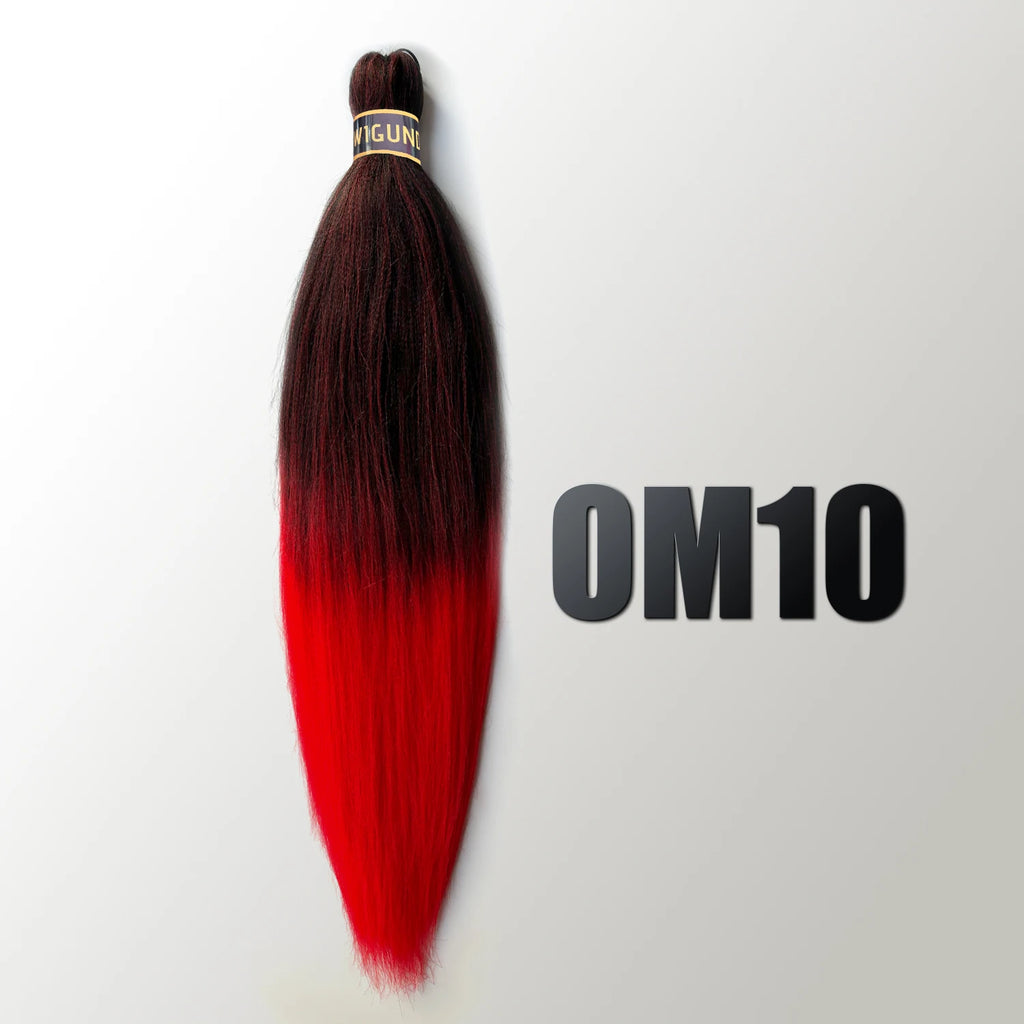 Wigundle Pre-Stretched Braiding Hair — EZ Crochet Yaki Straight (Flame-Retardant Kanekalon)