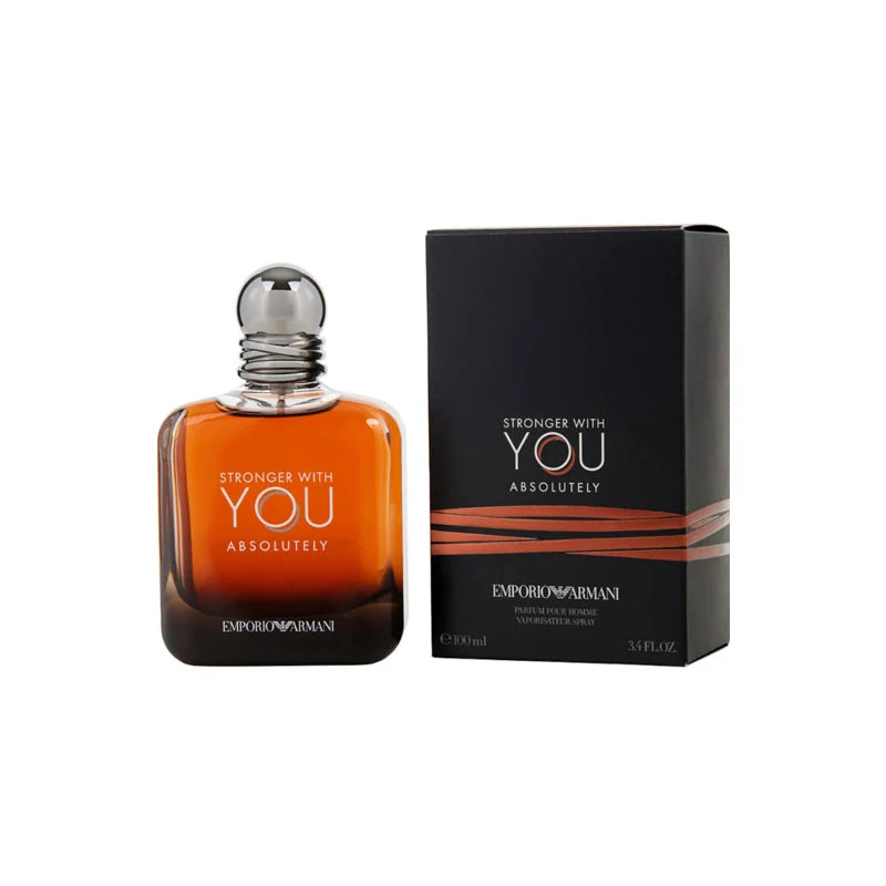 Emporio Armani Stronger With You Absolutely  men Eau De Parfum Spray 3.4 oz   Fougère Oriental Long-lasting fragrance