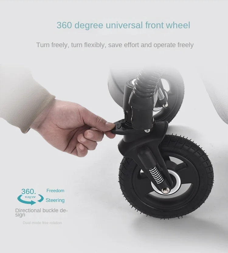 Baby Stroller ,Portable Baby Carriage,Fold Pram,Aluminum Frame High Landscape Stroller,for Newborn Baby trolley car seat