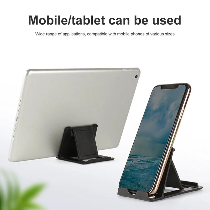 Mini Adjustable Creative Portable Universal Folding Plastic Phone Holder Tablet Computer Stand For ipad iPhone Samsung Xiaomi