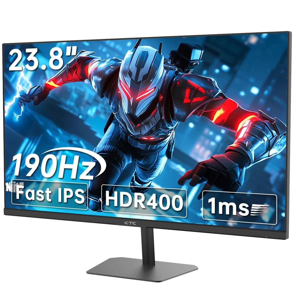 KTC 24" Fast IPS Gaming Monitor — FHD 1080p | 180/190Hz | 1ms GTG | AdaptiveSync