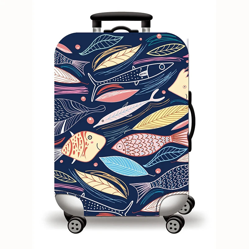 Hot Thick Elastic World Luggage Protective Cover Zipper Suit for 18-32 Inch Bag Suitcase Covers Trolley Cover Travel Accessories