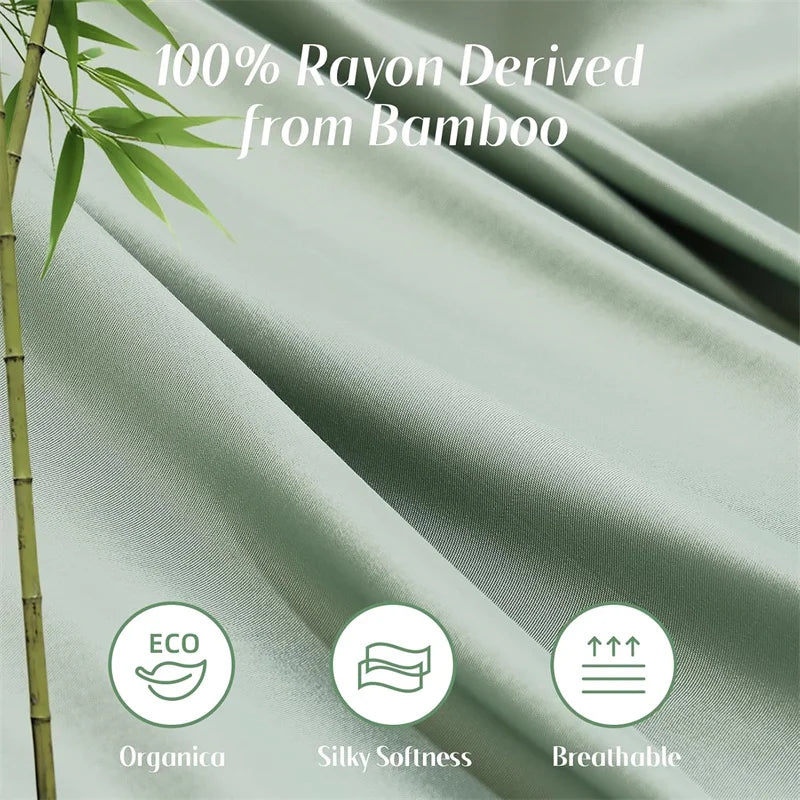 100% Organic Bamboo Bed Sheet Set – Silky, Breathable Hotel Luxury