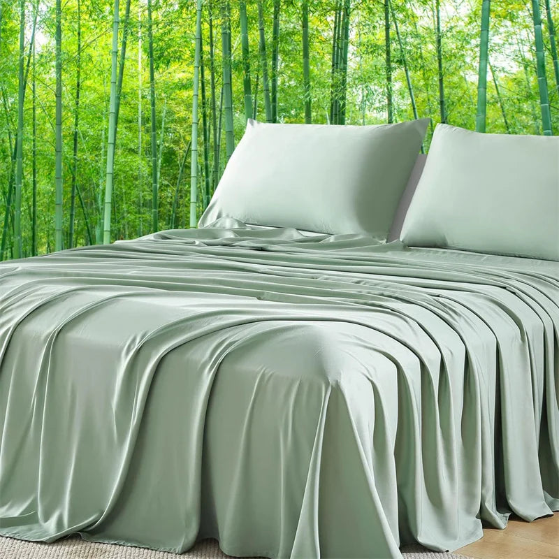100% Organic Bamboo Bed Sheet Set – Silky, Breathable Hotel Luxury