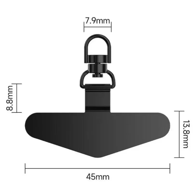 360° Rotation Metal Steel Phone Tether Tab Cell Phone Lanyard DY Patch Gasket Universal Cellphone Lanyard Safety Connecter Piece