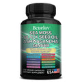Black Cumin Seed Oil Vitamin C Mineral Supplement, Ashwagandha, 19445 mg, Supports Thyroid Health, Immune System, 120 Capsules